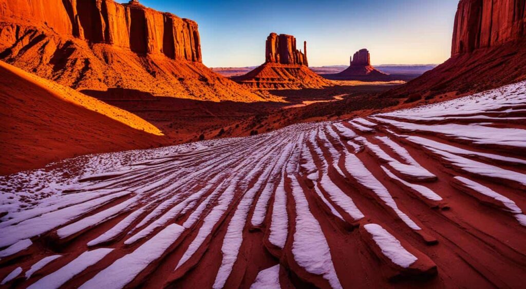 formaciones rocosas en Monument Valley