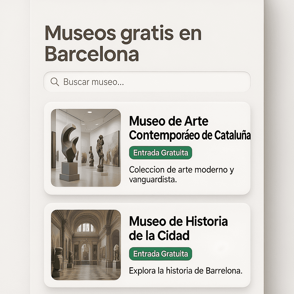 Museos gratis en Barcelona