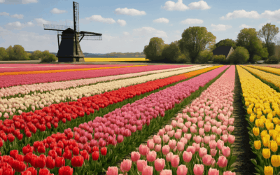 Explora los Campos de Tulipanes en Holanda