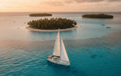 En velero por las Islas Mamanuca de Fiji