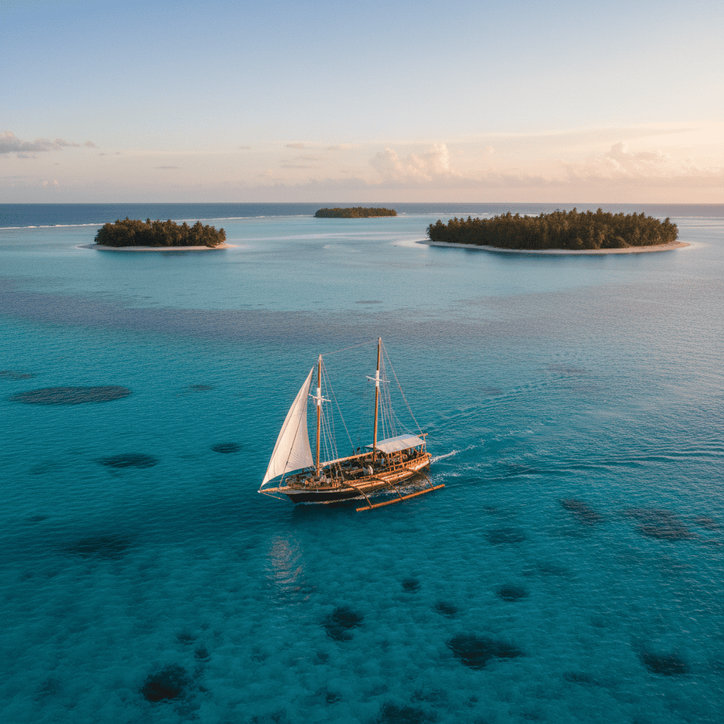 En velero por las Islas Mamanuca de Fiji
