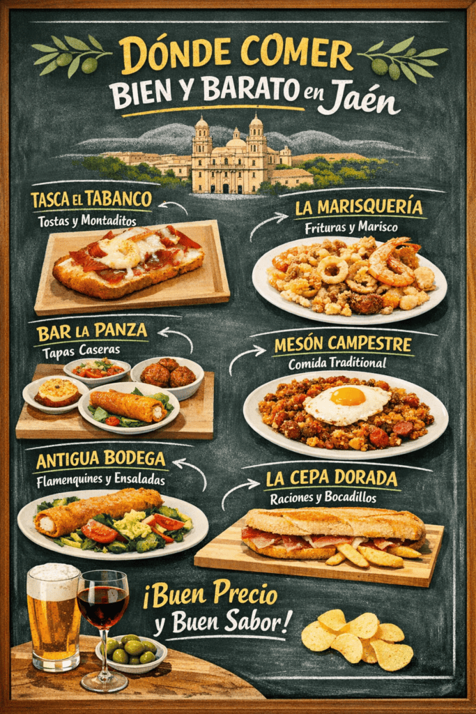 Dónde comer bien y barato en Jaén