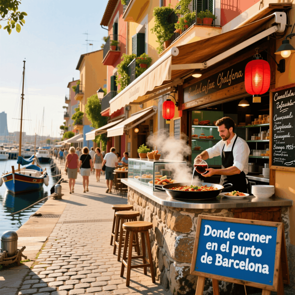 Donde comer en el puerto de Barcelona