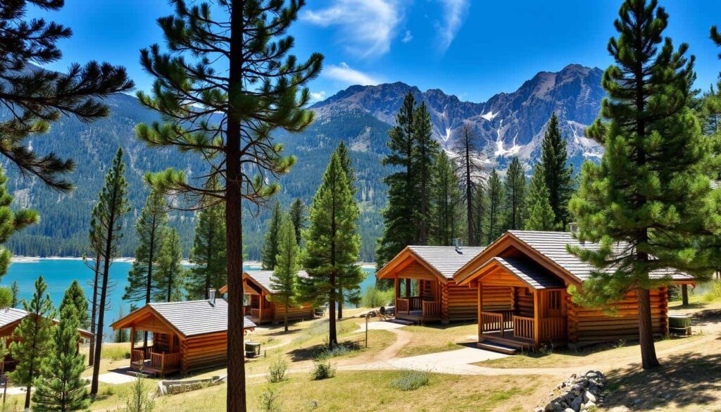 Bungalows Nou Camping en el Pirineo de Lérida junto al lago de La Torrassa