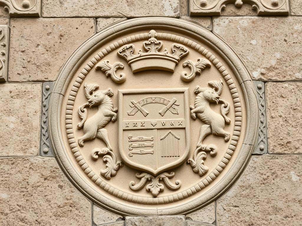 Escudo nobiliario en una de las casas señoriales de Pedraza