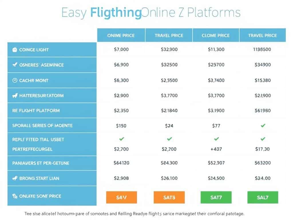 Gráfico comparativo de precios de viajes en diferentes plataformas online