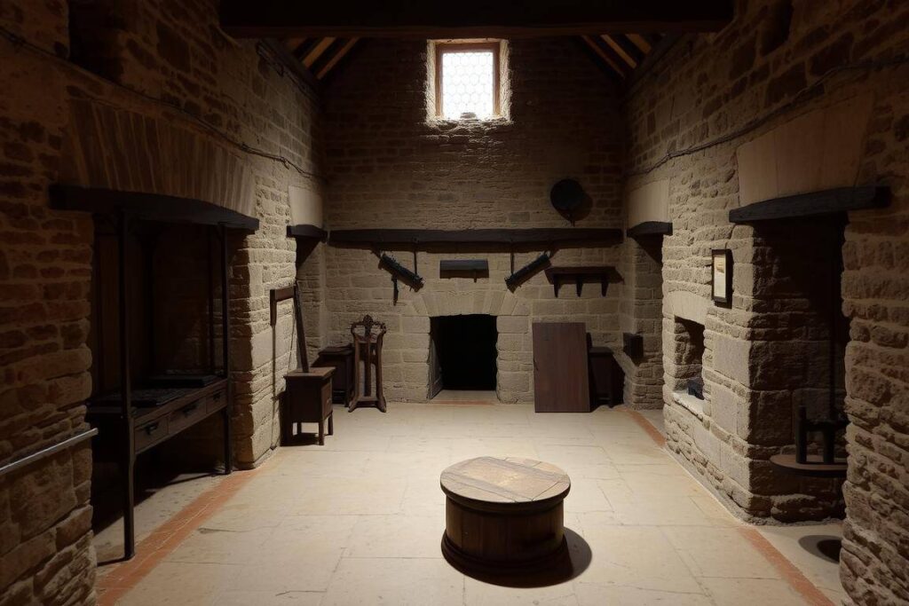 Interior de la Cárcel de la Villa de Pedraza con sus mazmorras medievales