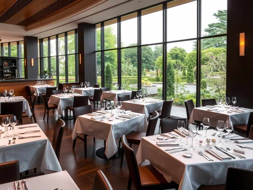 Interior del restaurante Martín Berasategui, destacado entre los Restaurantes Estrella Michelin en Euskadi Interior del restaurante Martín Berasategui, destacado entre los Restaurantes Estrella Michelin en Euskadi