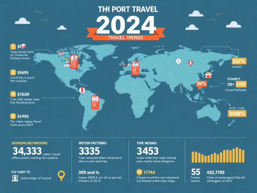 Tendencias de viaje 2024 mostrando nuevos destinos populares con ofertas especiales