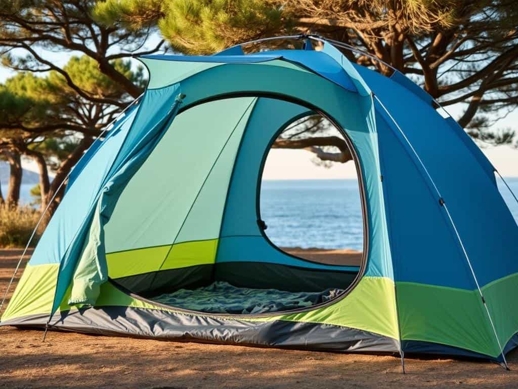 Tienda de campaña resistente al agua y al viento para los mejores camping nacionales de España