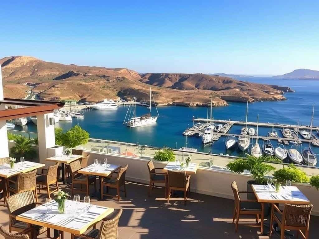 Vista del Restaurante Botavara en San José, Almería