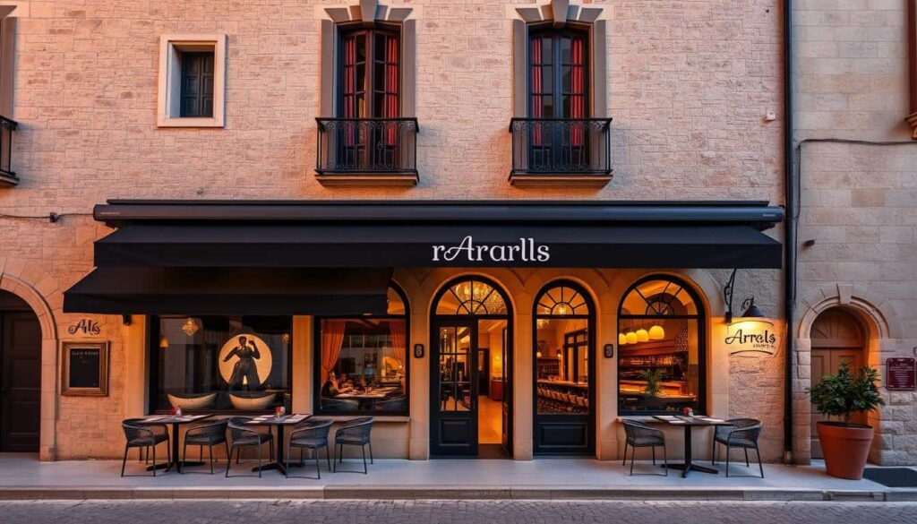 Fachada del restaurante Arrels en Sagunto con una Estrella Michelin