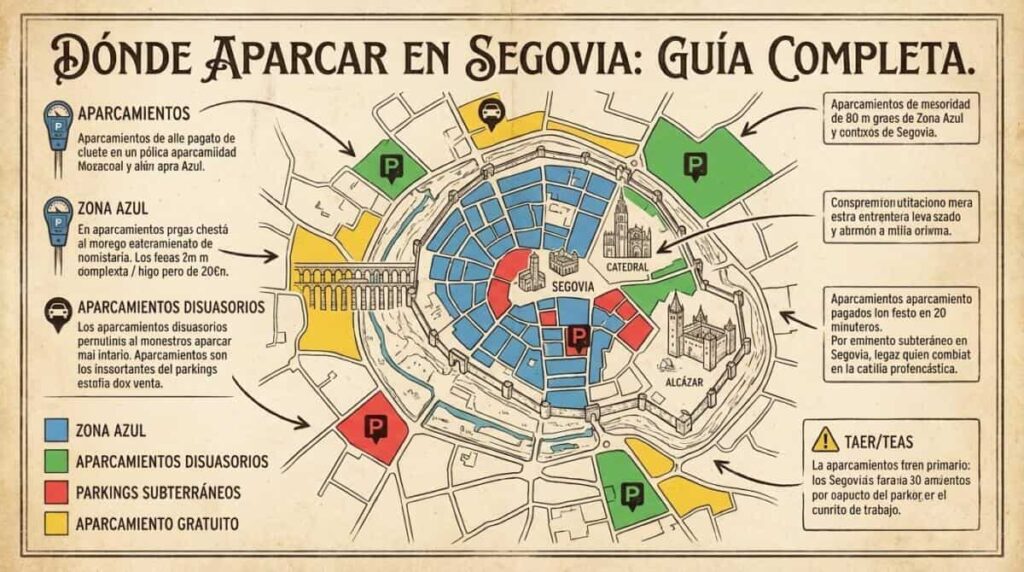 Dónde Aparcar en Segovia