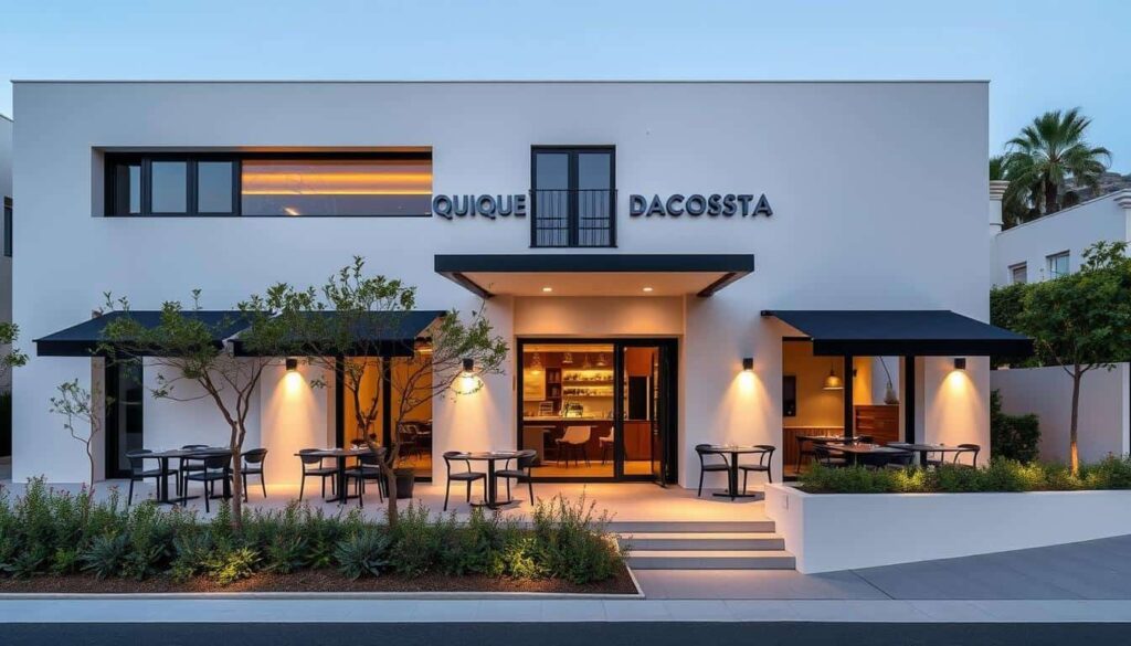 Vista del restaurante Quique Dacosta en Dénia con tres Estrellas Michelin