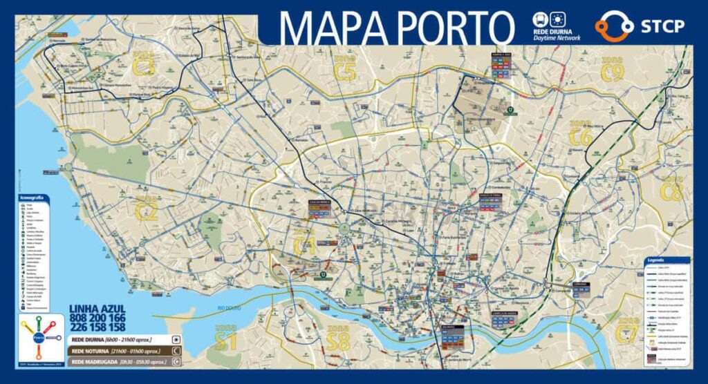 Mapa de Oporto