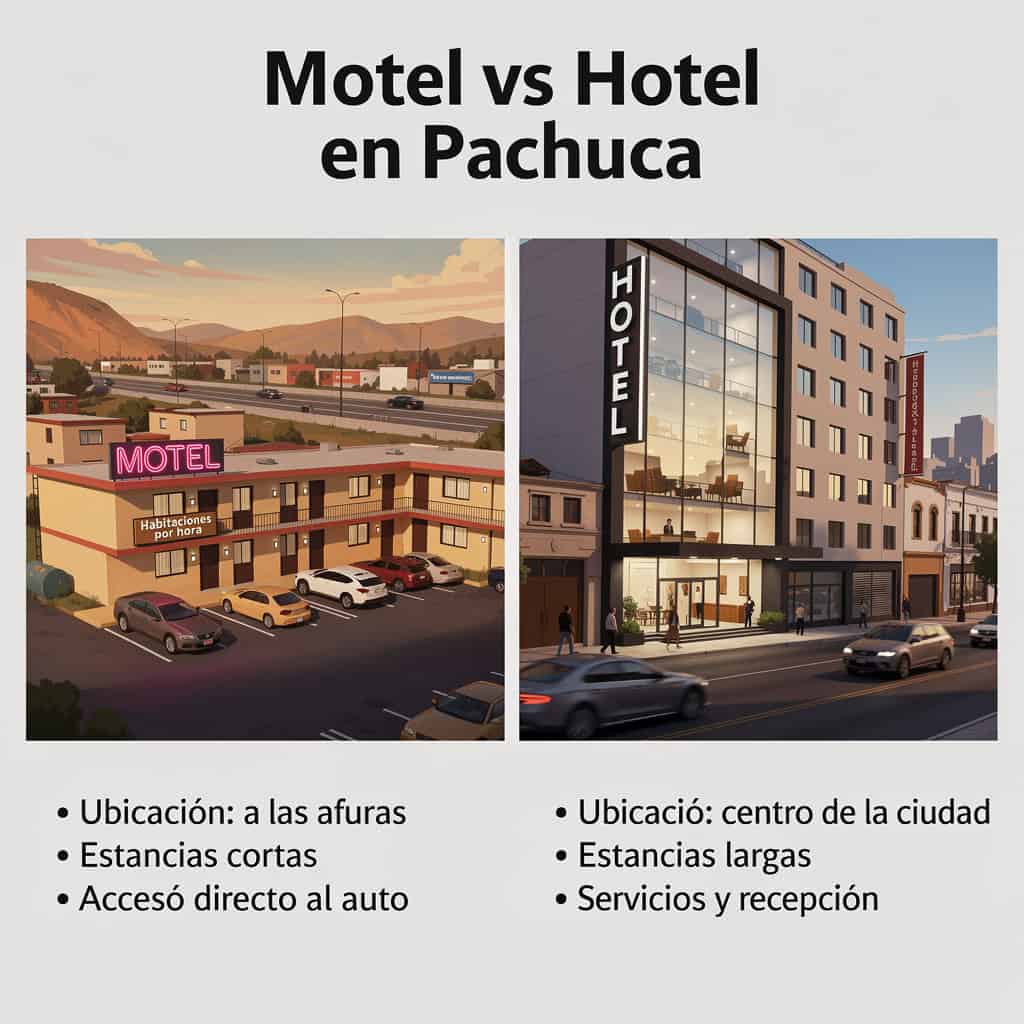 Motel vs Hotel en Pachuca