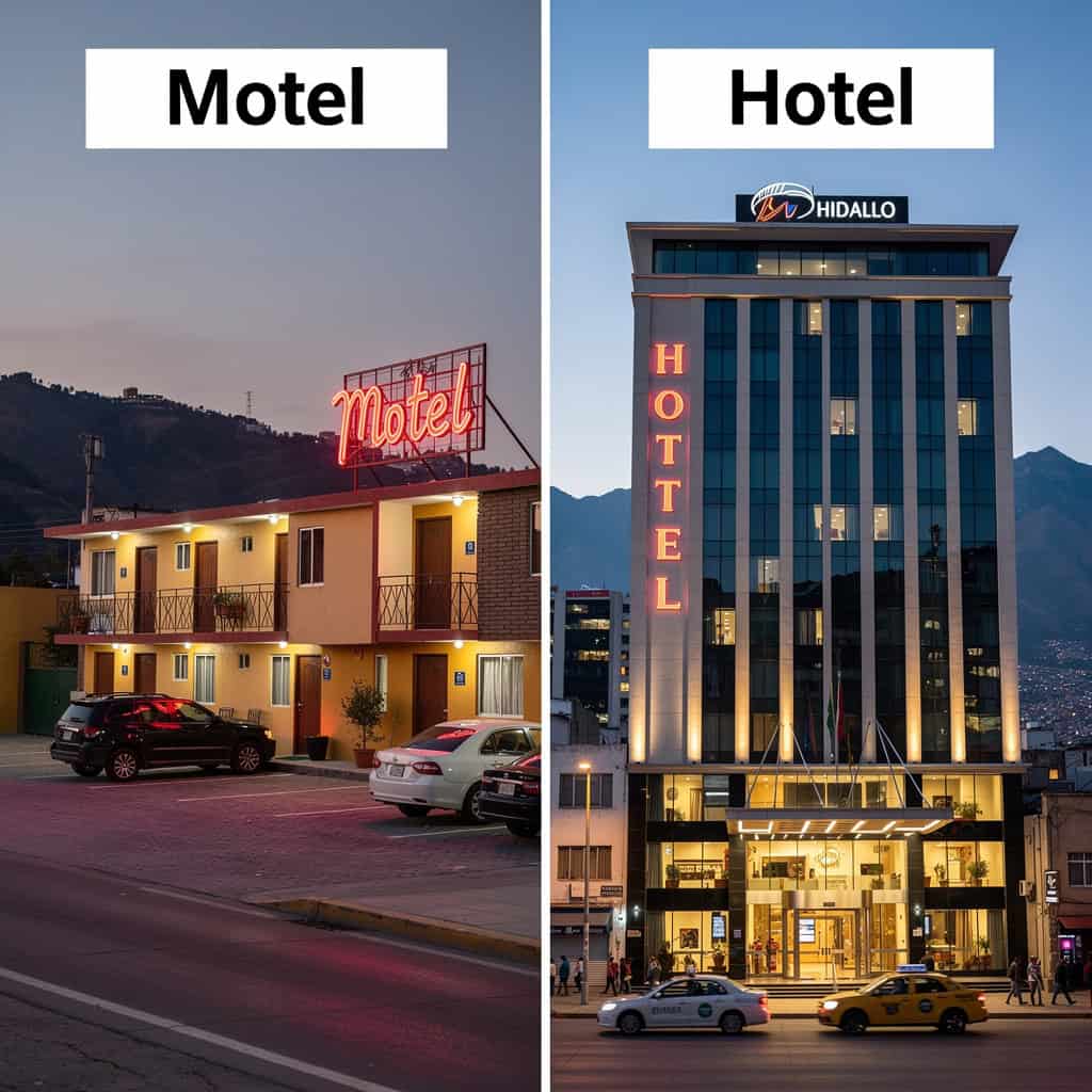 Motel vs Hotel en Pachuca