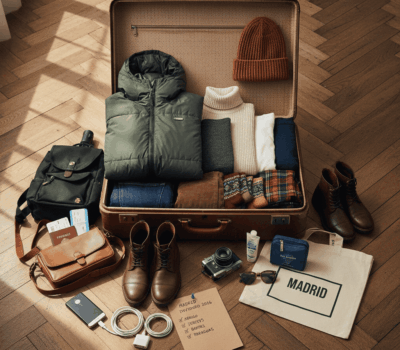 Qué llevar en la maleta para un viaje a Madrid en invierno