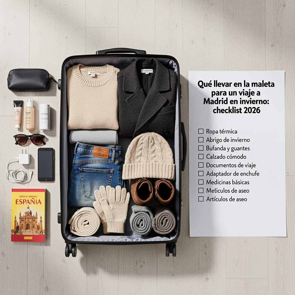 Qué llevar en la maleta para un viaje a Madrid en invierno