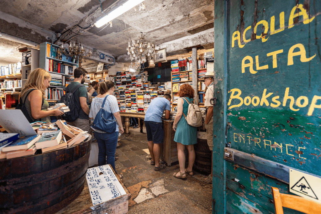 Libreria Acqua Alta en Venecia
