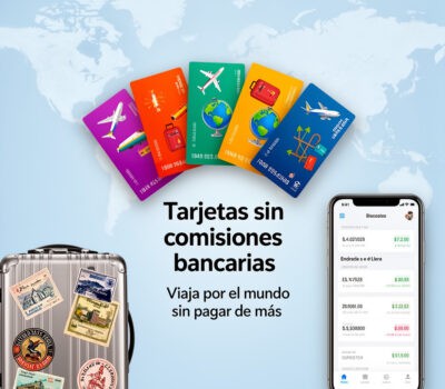 Tarjetas sin comisiones bancarias para viajar