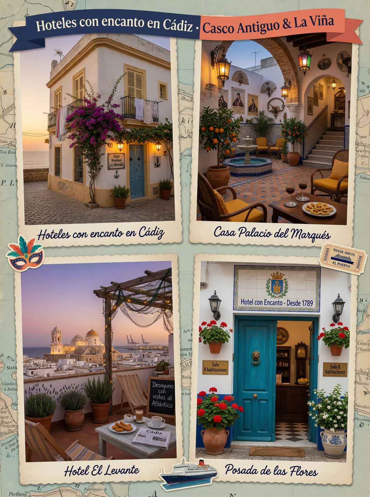 Costa de la Luz Cádiz - hoteles con encanto frente al Atlántico