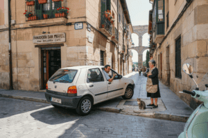 dónde aparcar en Segovia