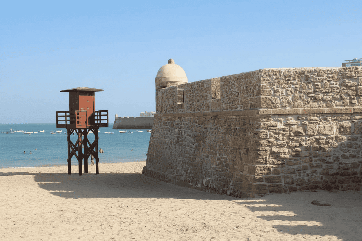 Cádiz sin turistas, calles vacías del casco antiguo