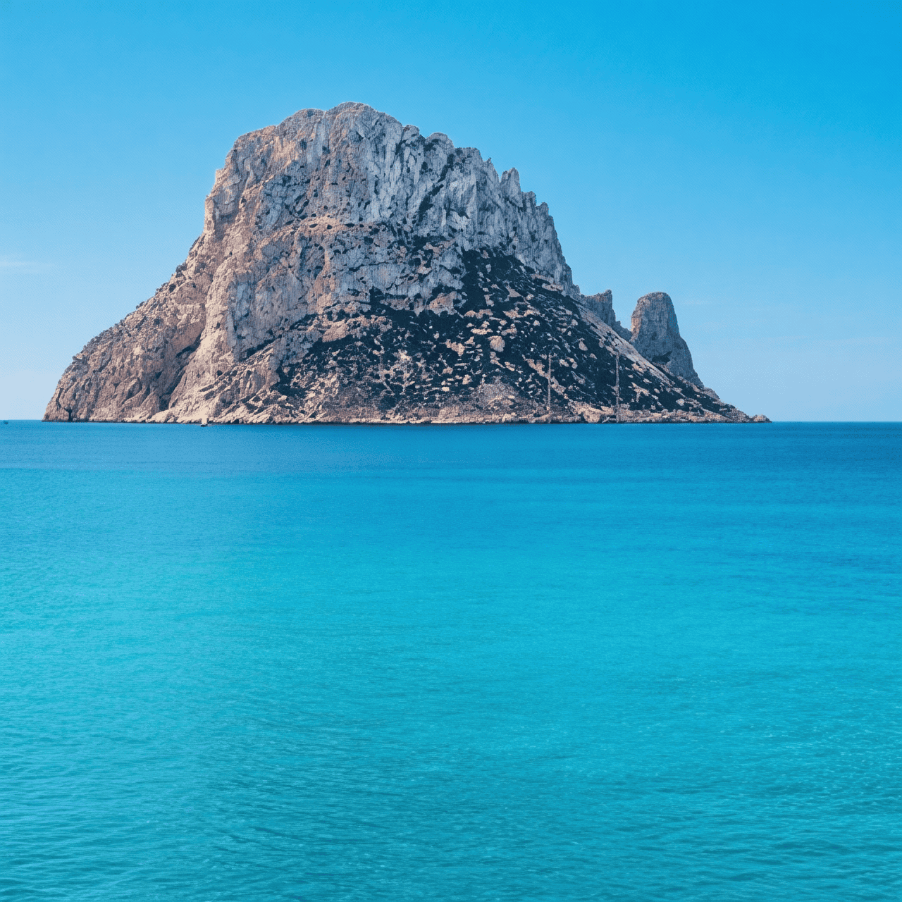 Islote de Es Vedrà frente a la costa suroeste de Ibiza