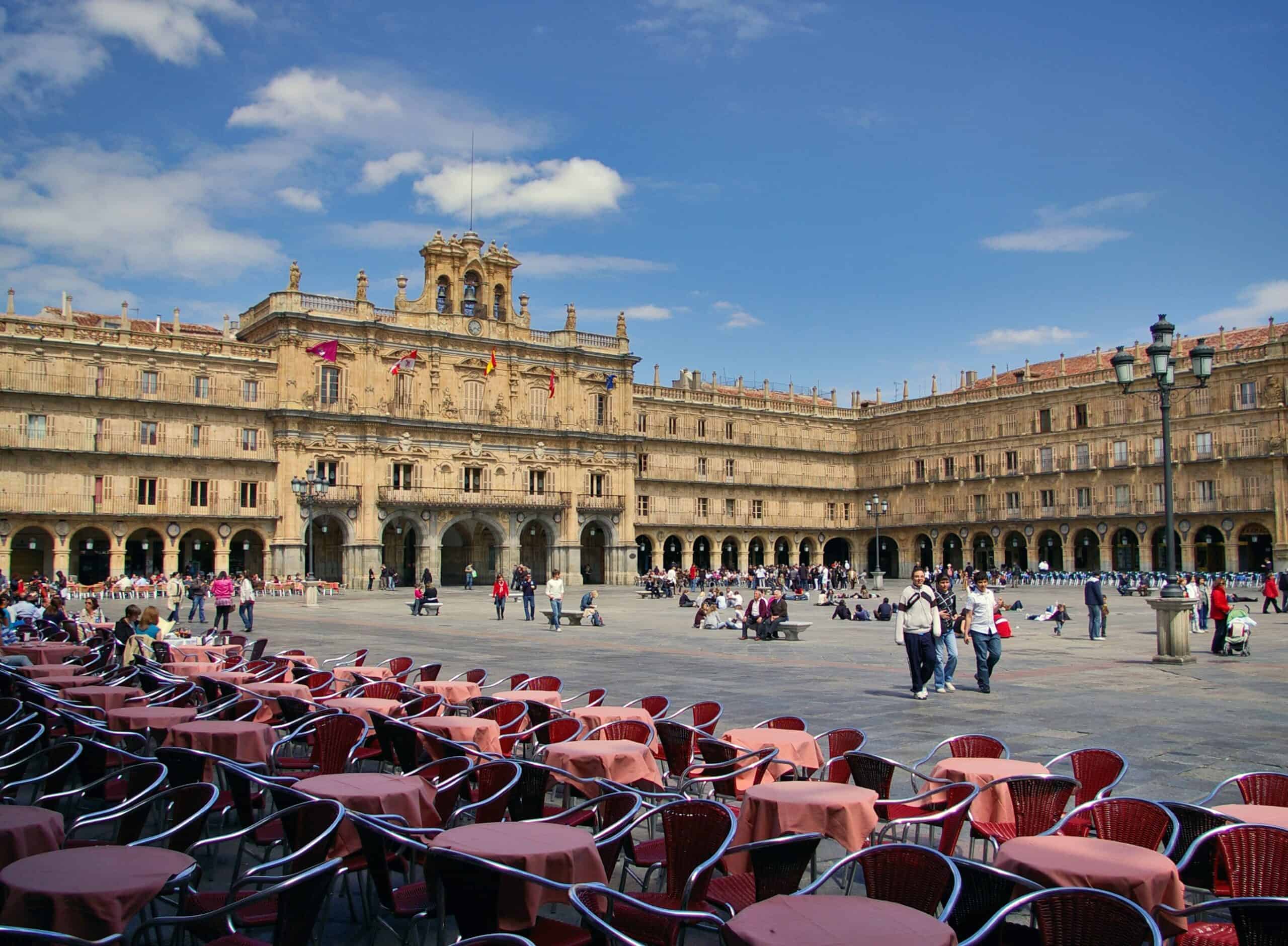 Plaza Mayor de Salamanca al atardecer