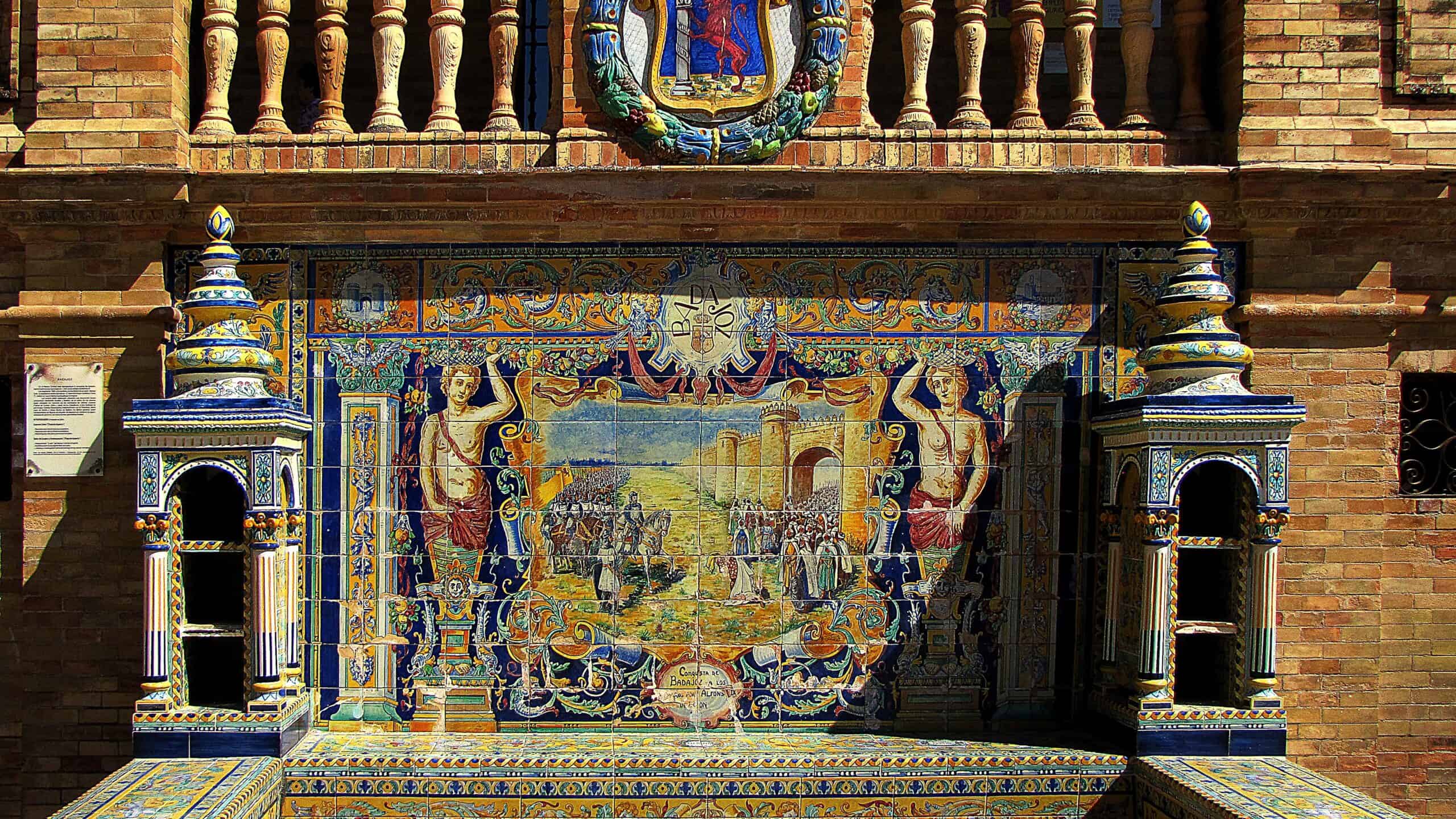 Murallas y torres de la Alcazaba de Badajoz, fortaleza árabe del siglo IX