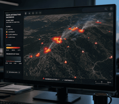 mapa interacrtivo incendios España