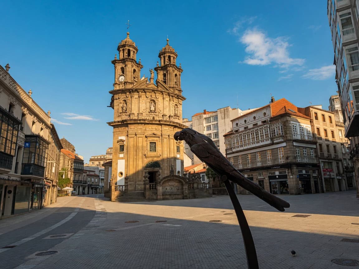 Basílica de Santa María la Mayor en Pontevedra