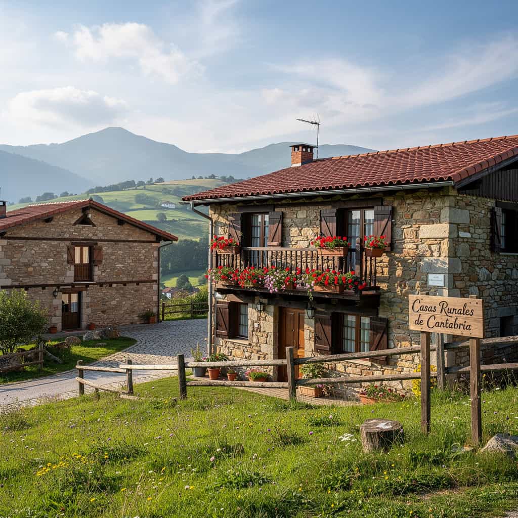 Casa rural de piedra en la costa occidental de Cantabria