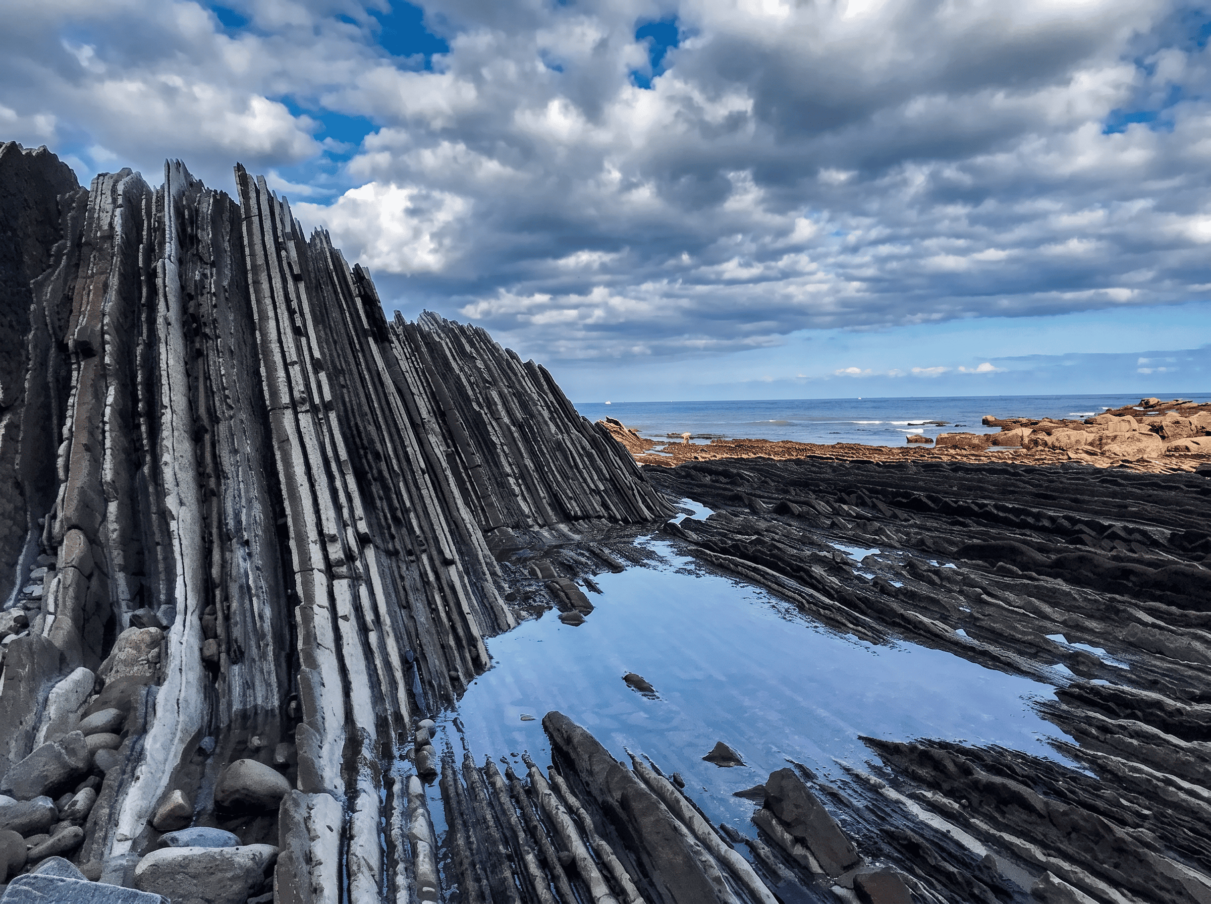 Ermita de San Telmo sobre los acantilados de Zumaia