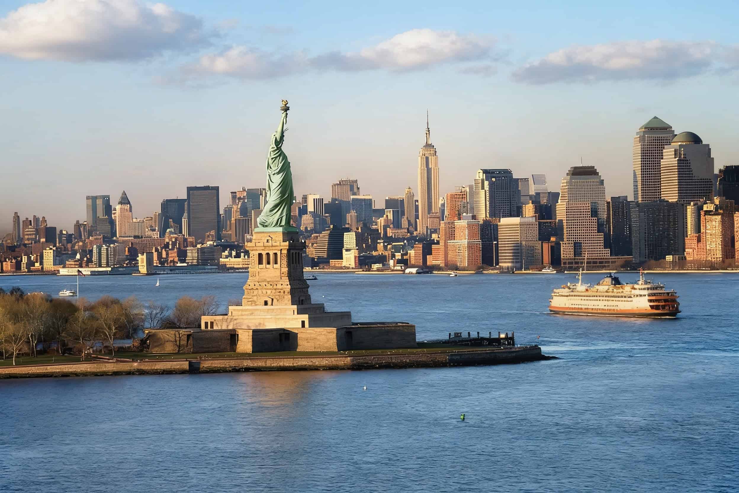Skyline de Nueva York desde Brooklyn, con vistas al East River