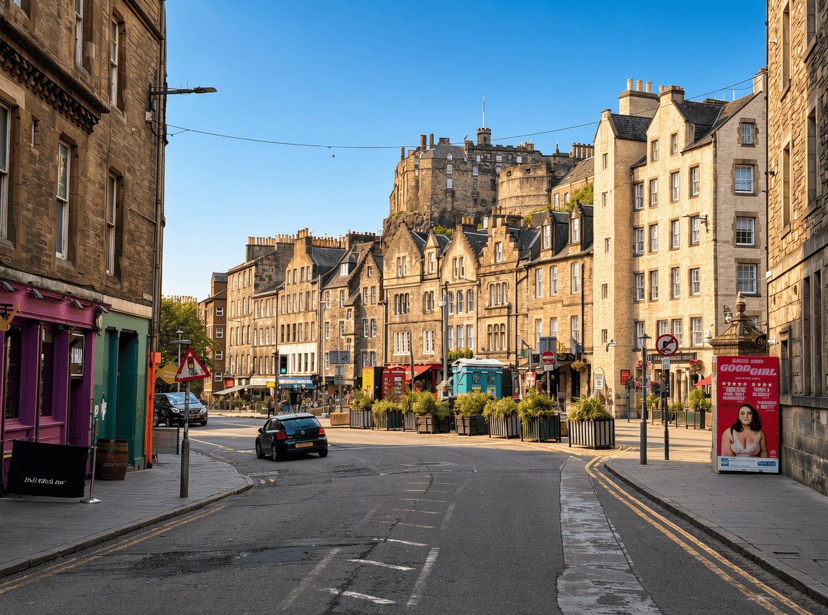 Royal Mile en el casco histórico de Edimburgo