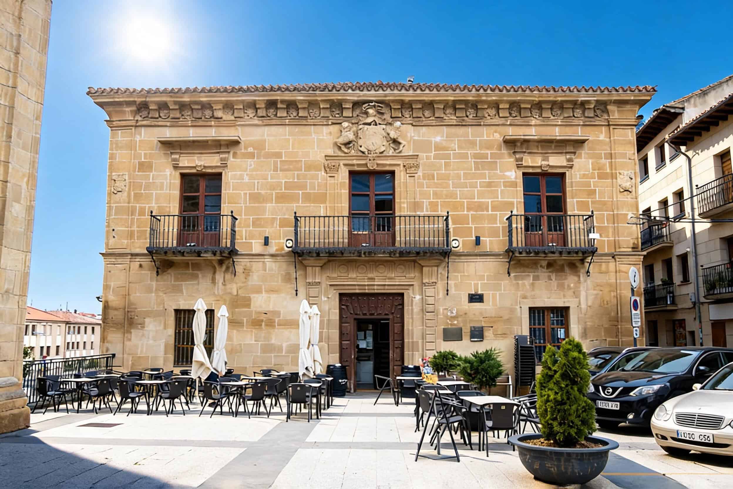 Copa de vino de Rioja en una bodega de Labastida